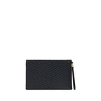 Saint Laurent pouch in zwart kalfsleer - Maranos