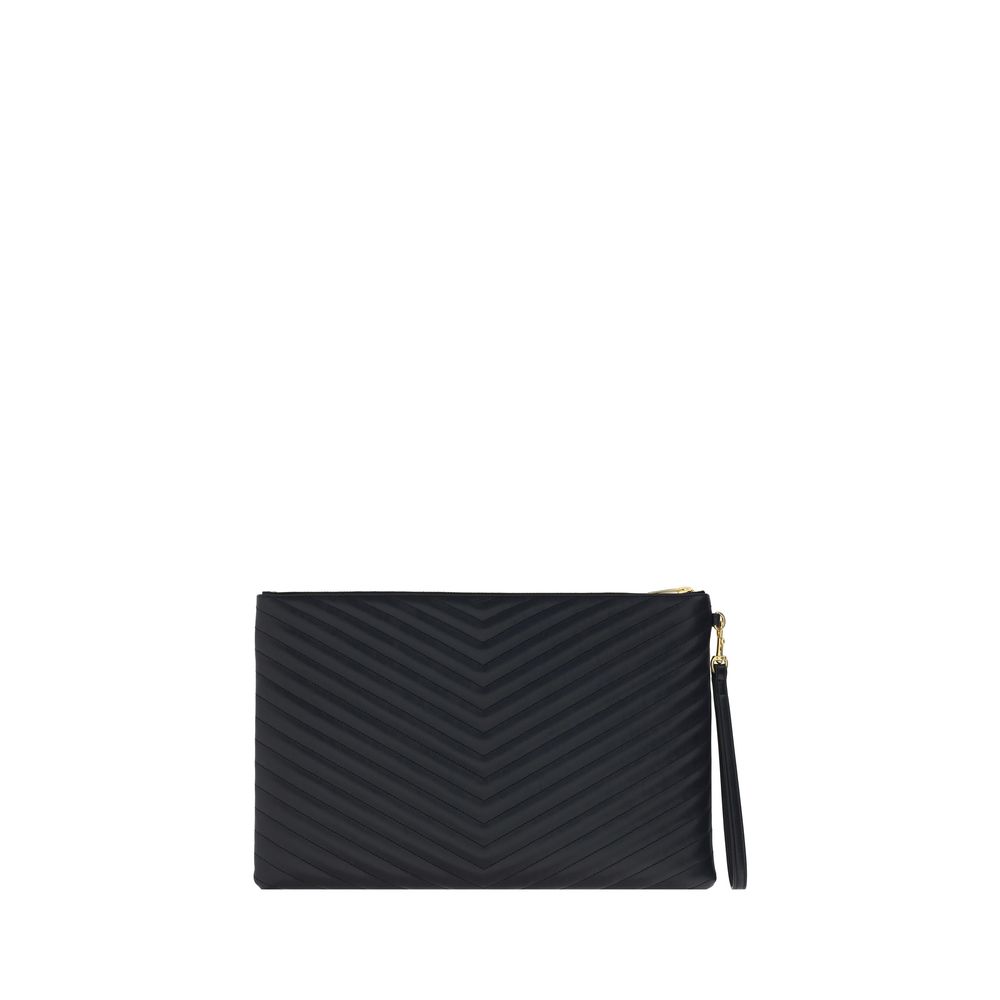 Saint Laurent pouch in zwart kalfsleer - Maranos