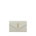 Saint Laurent Monogram schoudertas in wit kalfsleer - Maranos