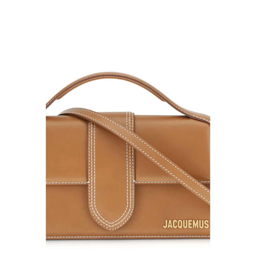 Jacquemus handtas in bruin kalfsleer