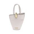 Jacquemus La Bambola pouch bag in beige calfskin