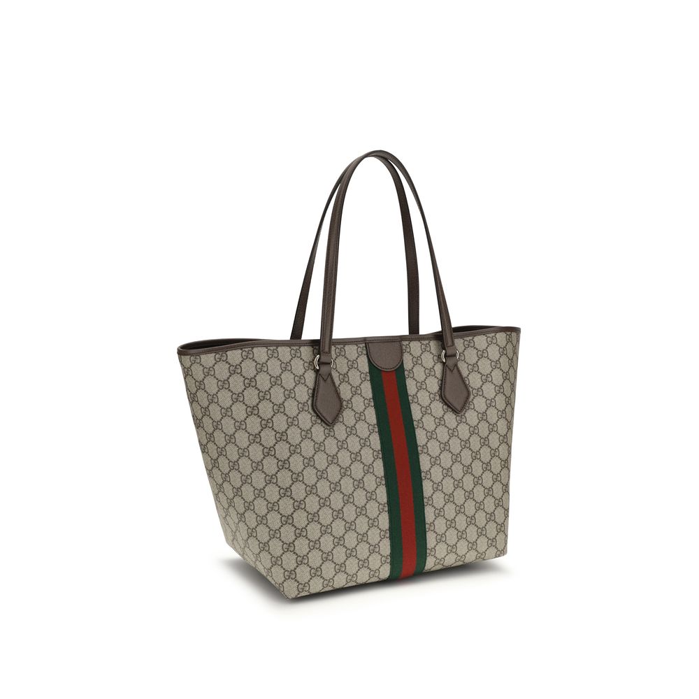 Gucci Ophidia handtas in bruin met GG-monogram