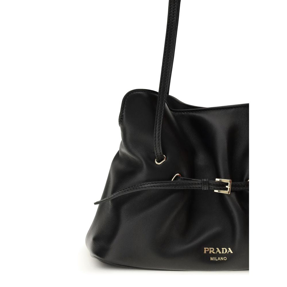 Prada Black Lamb Ovis Aries Aries Shoulder Bag Prada