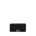 Fendi Black Lamb Ovis Aries Aries Wallet Fendi