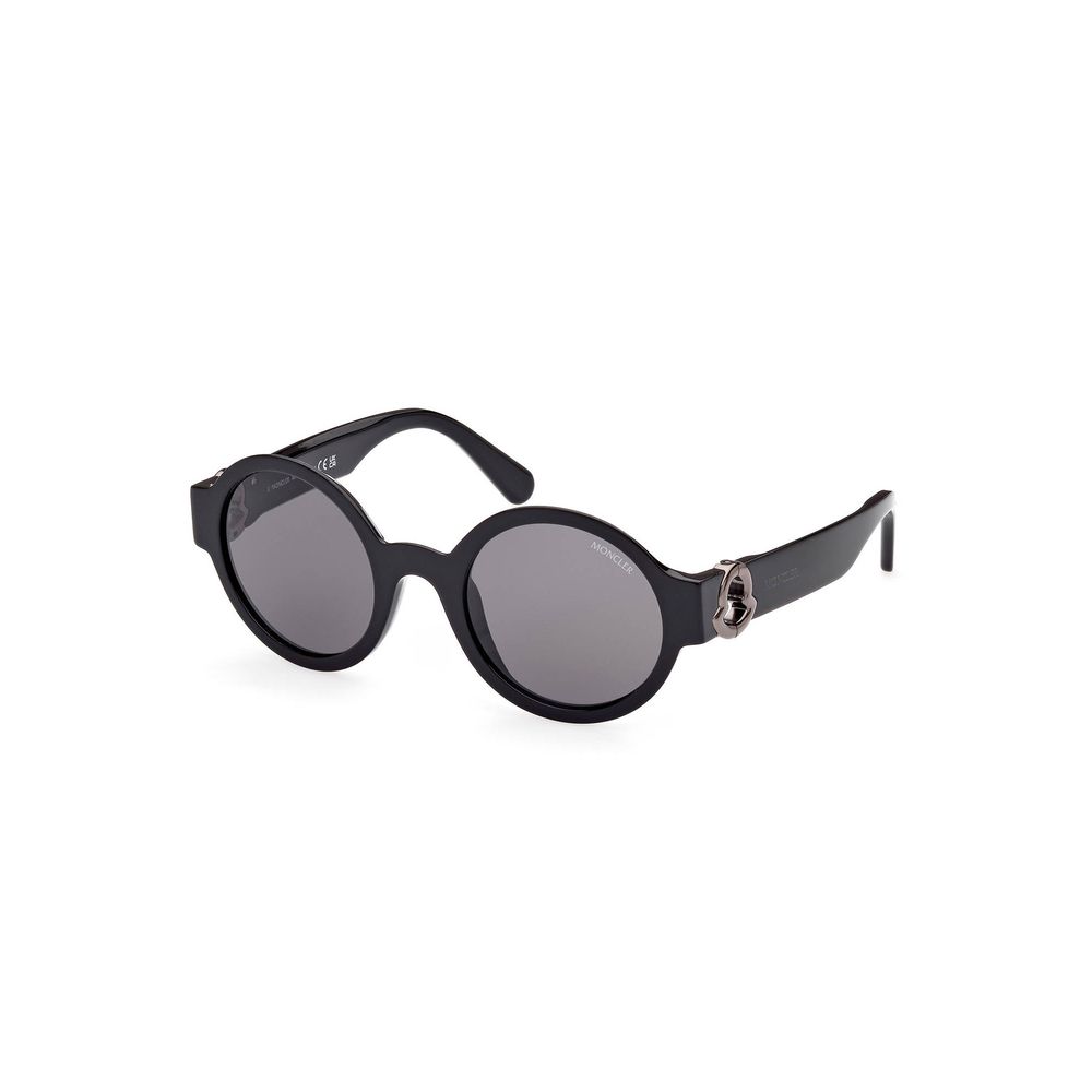 Moncler Black Pantografato Women Sunglasses Moncler