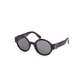 Moncler Black Pantografato Women Sunglasses Moncler