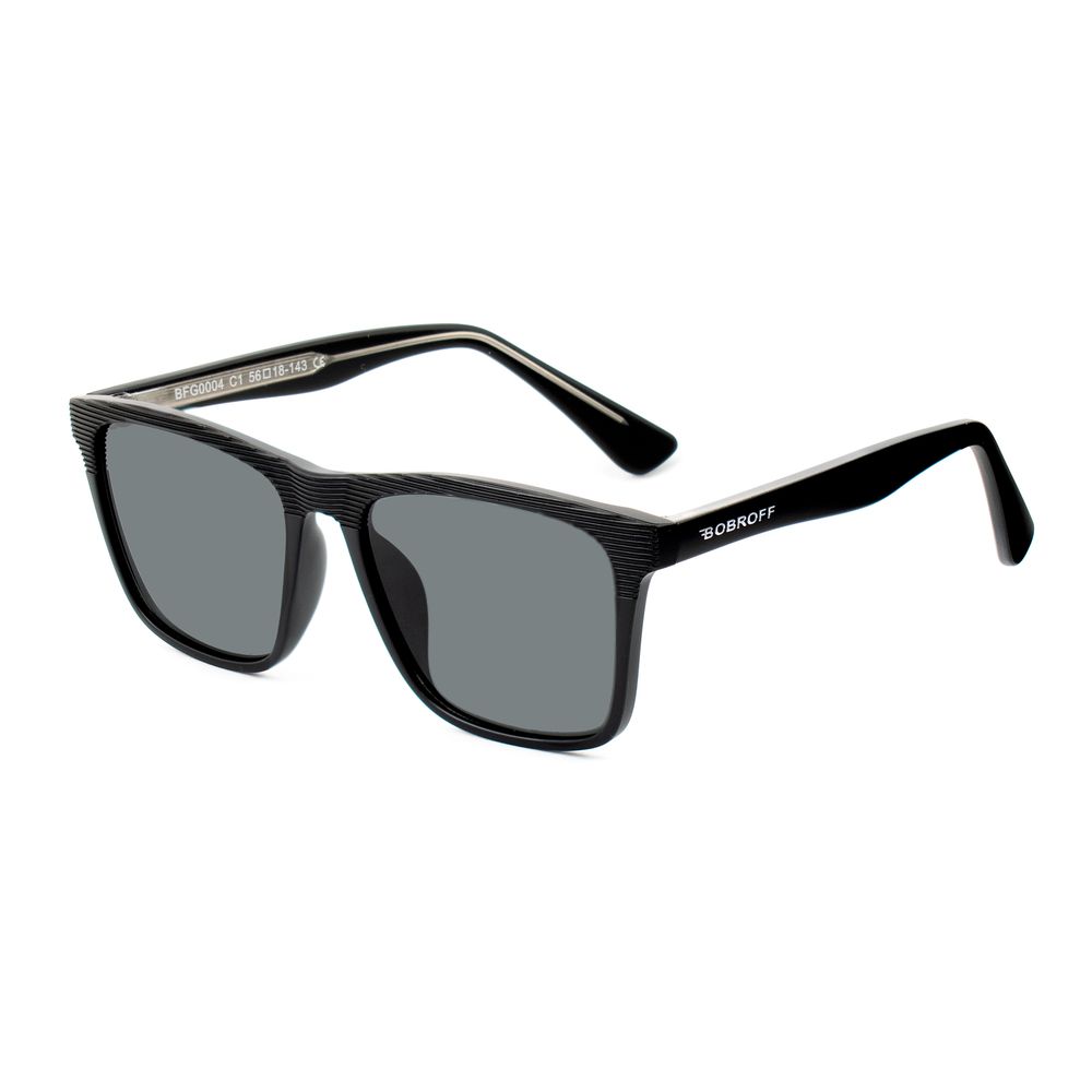 Bobroff Black Acetate Sunglasses Bobroff