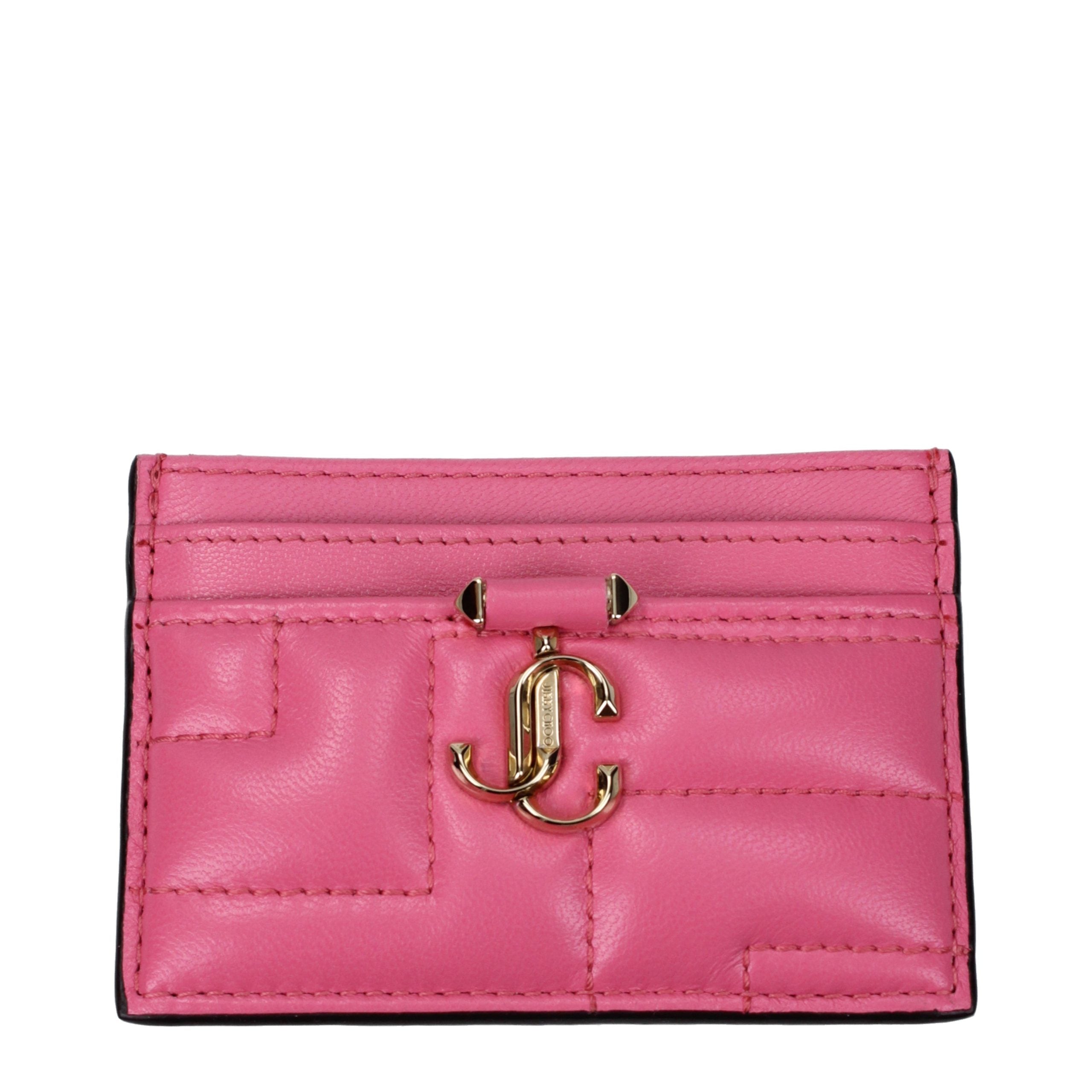 Jimmy Choo kaarthouder van roze leer Jimmy Choo
