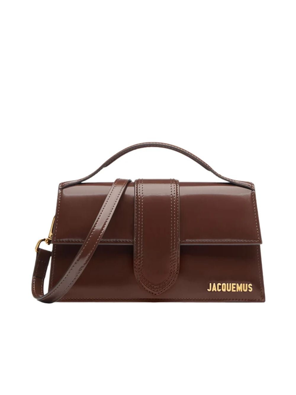 Jacquemus Midnight brown Leather Le Grand Bambino Handbag Jacquemus