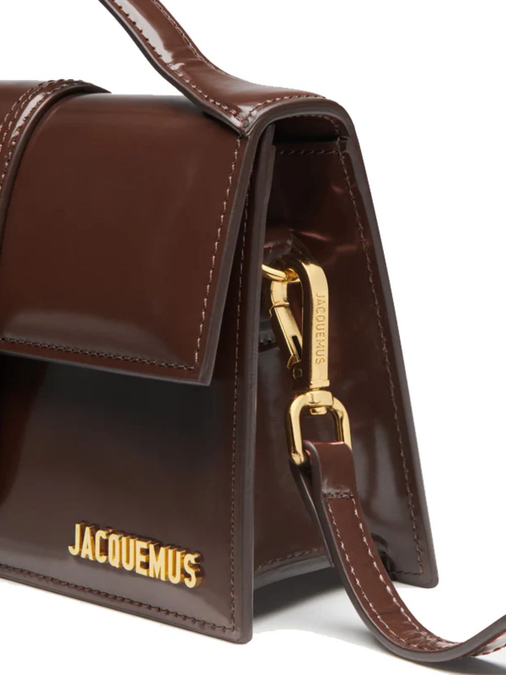 Jacquemus Midnight brown Leather Le Grand Bambino Handbag Jacquemus