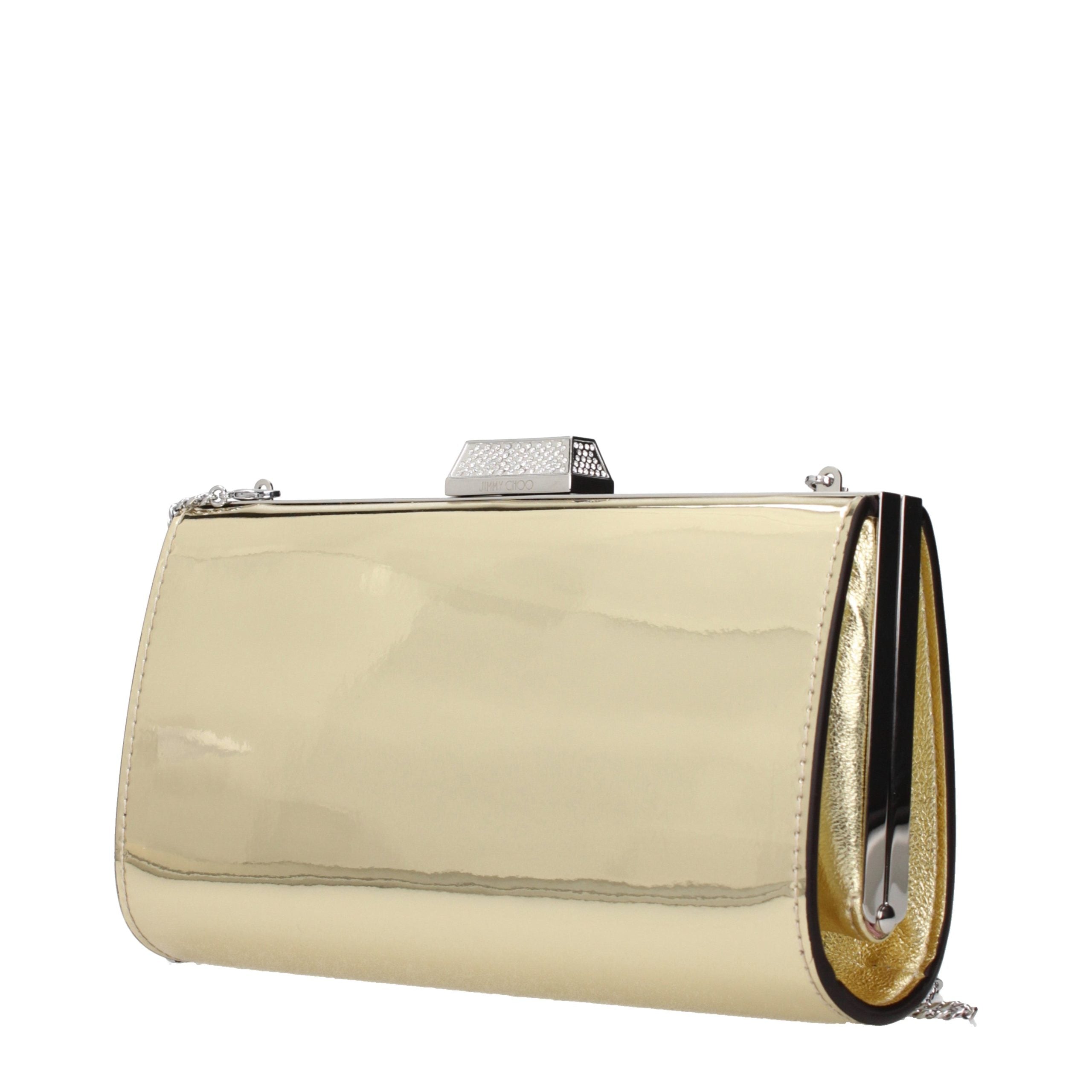 Jimmy Choo clutch van goudkleurig leer Jimmy Choo