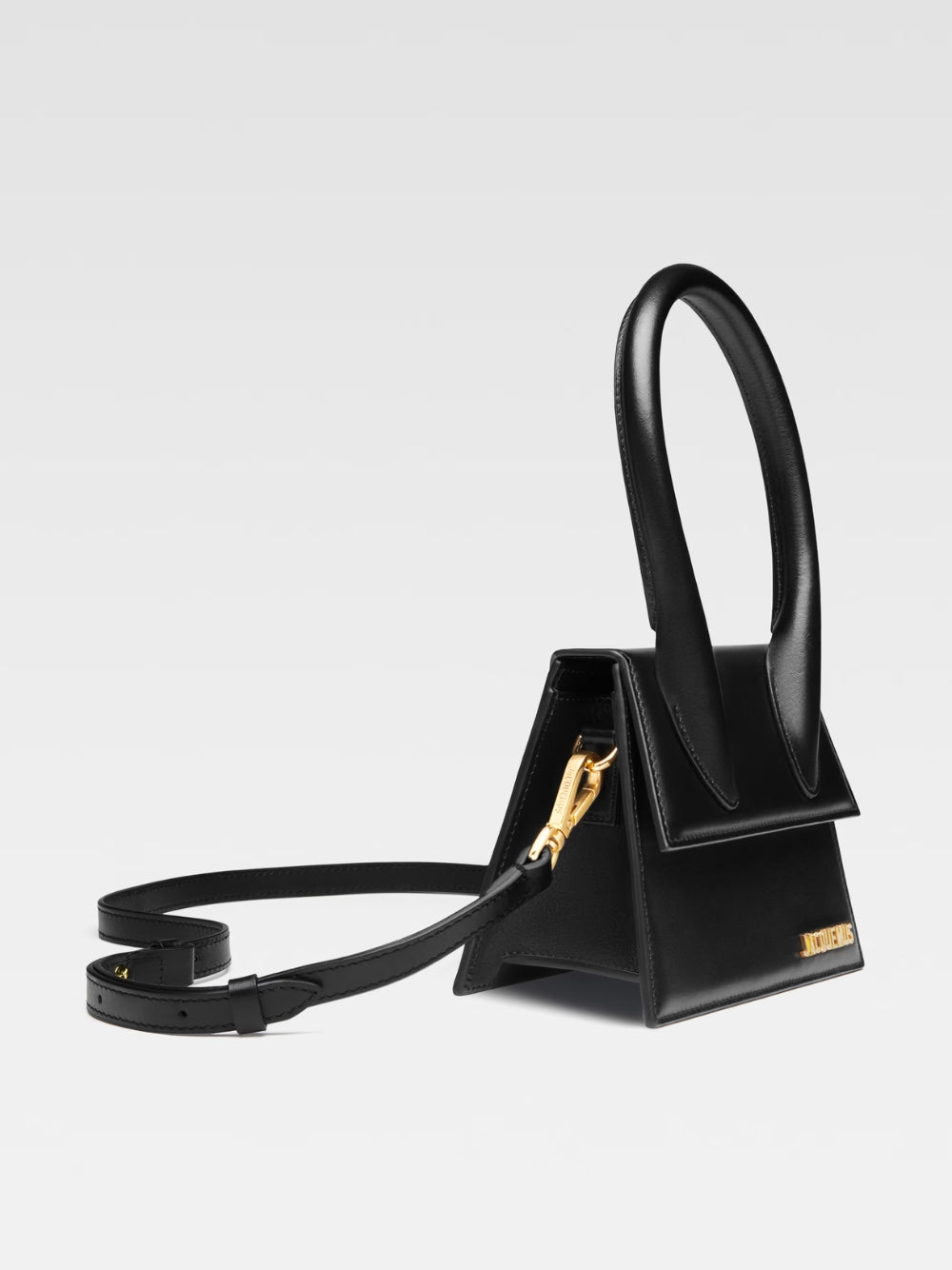 Jacquemus Black  leather Le Chiquito moyen bag Jacquemus