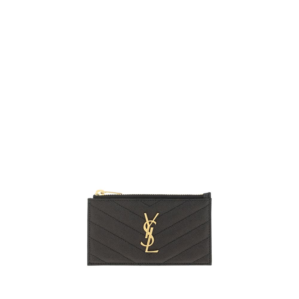 Saint Laurent Black Calf Leather Bos Taurus Wallet Saint Laurent