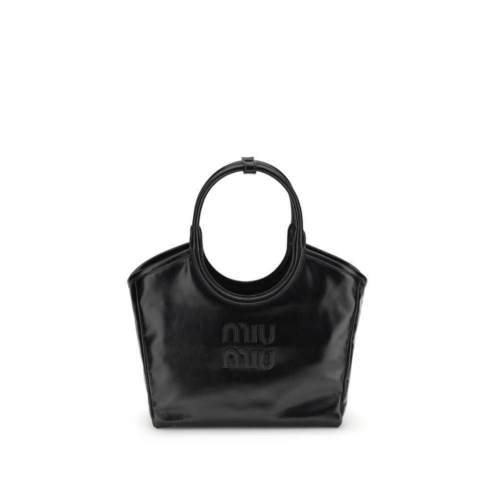 Miu Miu Black Calf Leather Bos Taurus Handbag Miu Miu