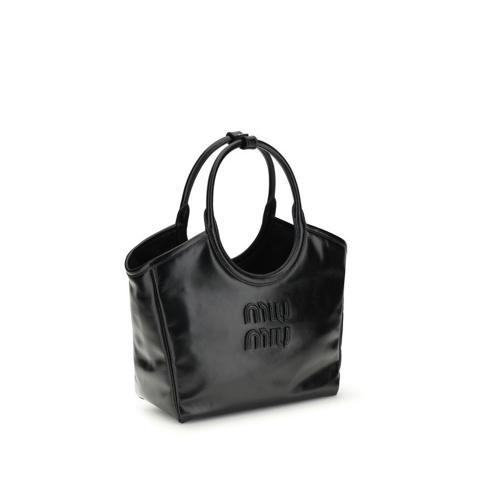 Miu Miu Black Calf Leather Bos Taurus Handbag Miu Miu