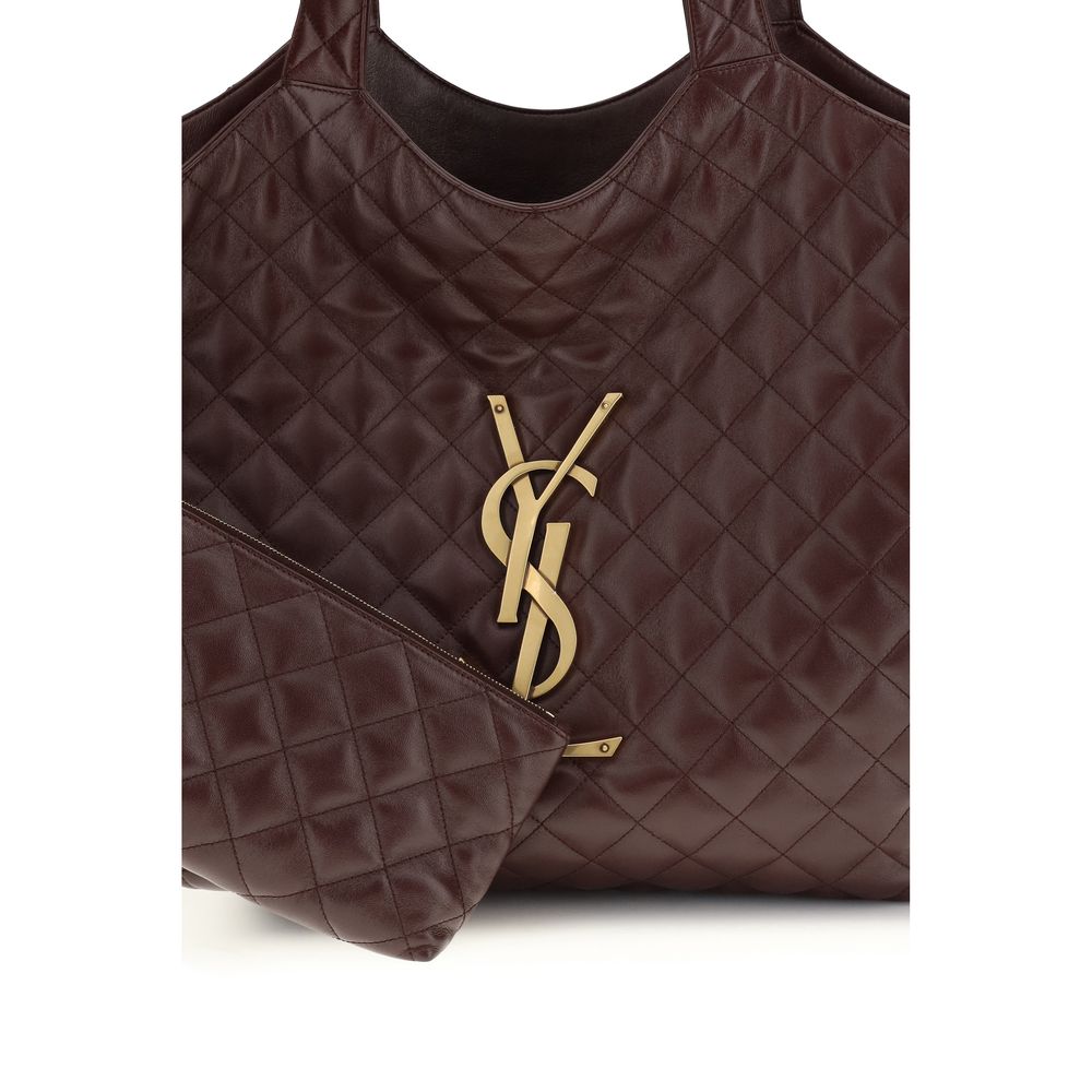 Saint Laurent Icare schoudertas in bordeaux lamsleer Saint Laurent