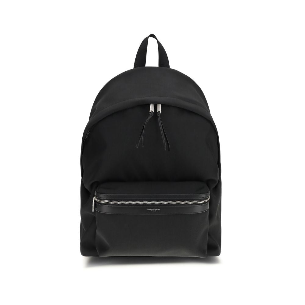 Saint Laurent Black Fabric Backpack Saint Laurent