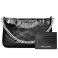 Michael Kors Black Canvas Clutch Bag Michael Kors