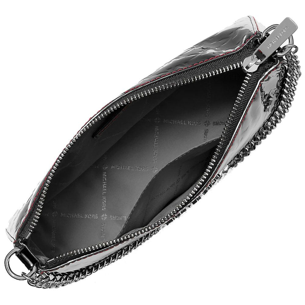 Michael Kors Black Canvas Clutch Bag Michael Kors