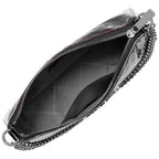 Michael Kors Black Canvas Clutch Bag Michael Kors