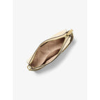 Michael Kors Gold Canvas Clutch Bag Michael Kors