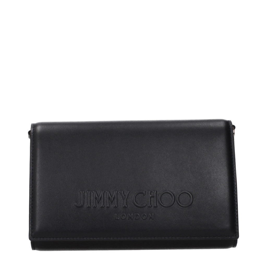Jimmy Choo clutch in zwart leer Jimmy Choo