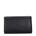 Jimmy Choo clutch in zwart leer Jimmy Choo