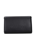Jimmy Choo clutch in zwart leer Jimmy Choo