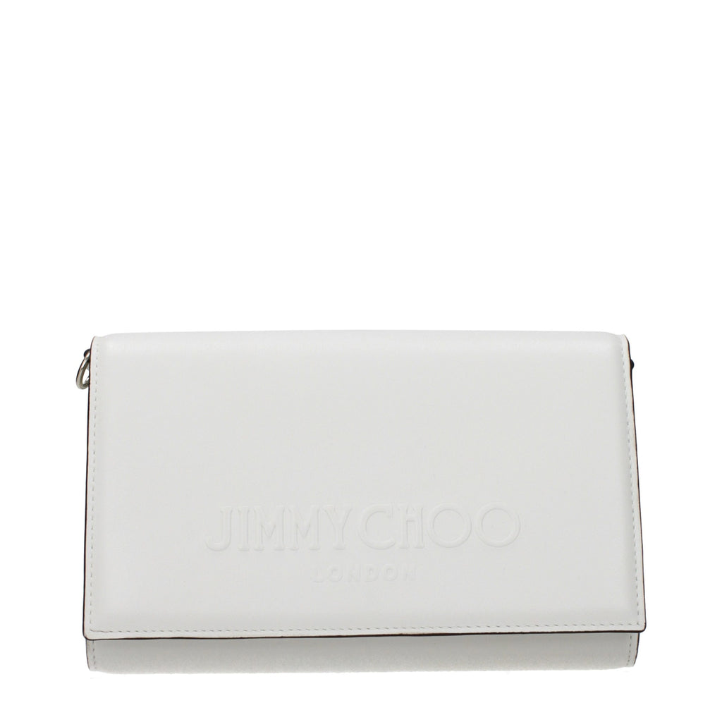 Jimmy Choo clutch in wit leer Jimmy Choo
