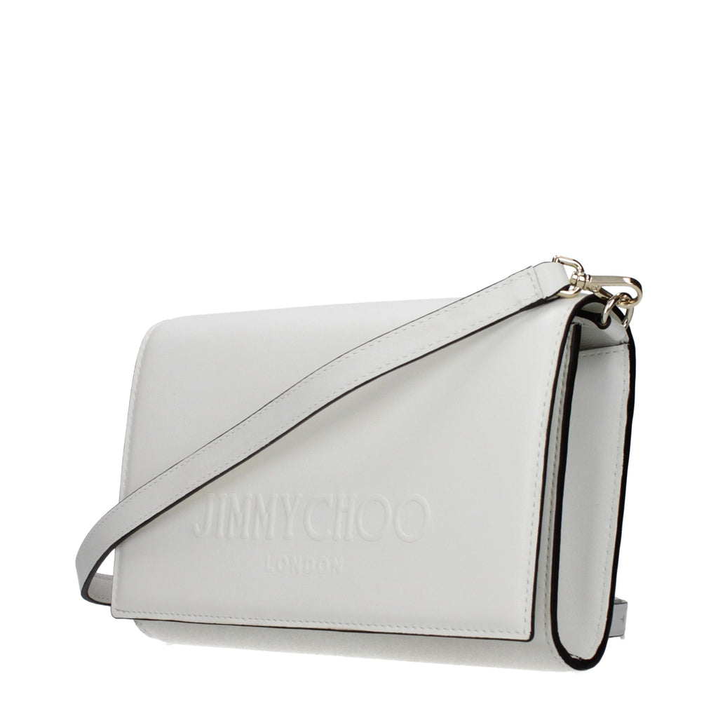 Jimmy Choo clutch in wit leer Jimmy Choo