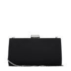 Jimmy Choo clutch in zwart satijn Jimmy Choo