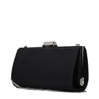 Jimmy Choo clutch in zwart satijn Jimmy Choo