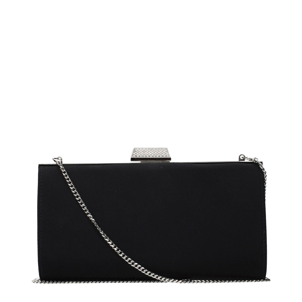 Jimmy Choo clutch in zwart satijn Jimmy Choo
