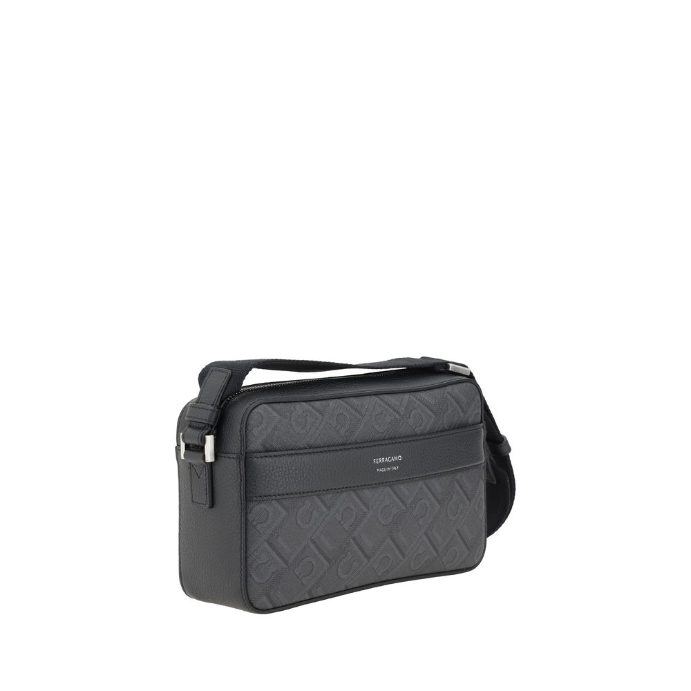 Ferragamo Black Polyethylene Shoulder Bag Ferragamo