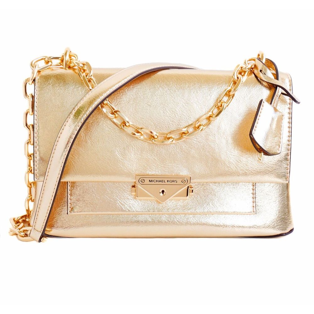 Michael Kors Gold Leather Shoulder Bag Michael Kors