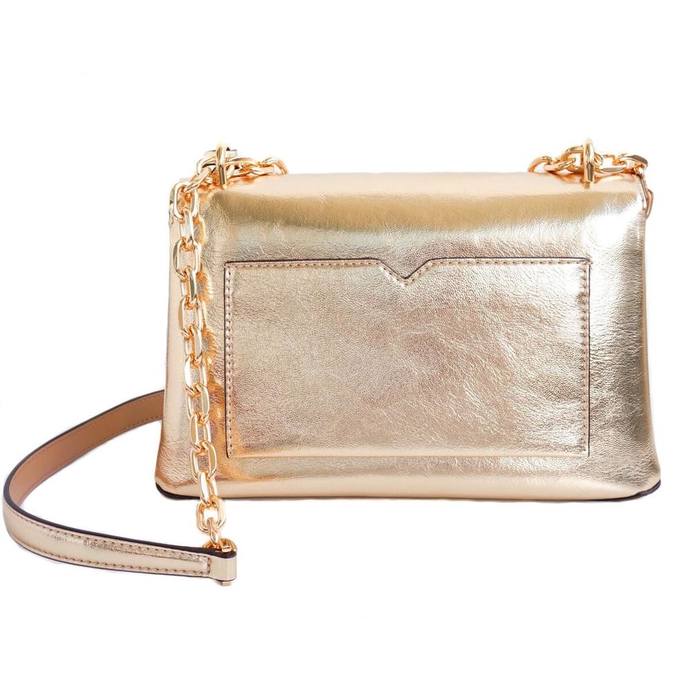 Michael Kors Gold Leather Shoulder Bag Michael Kors