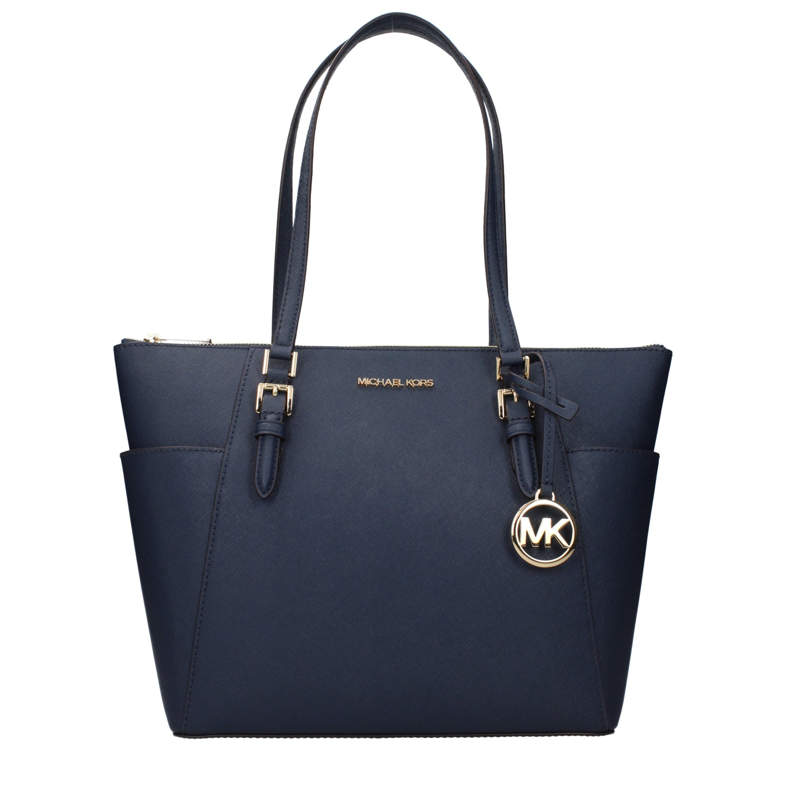 Michael Kors schoudertas in blauw leer Michael Kors