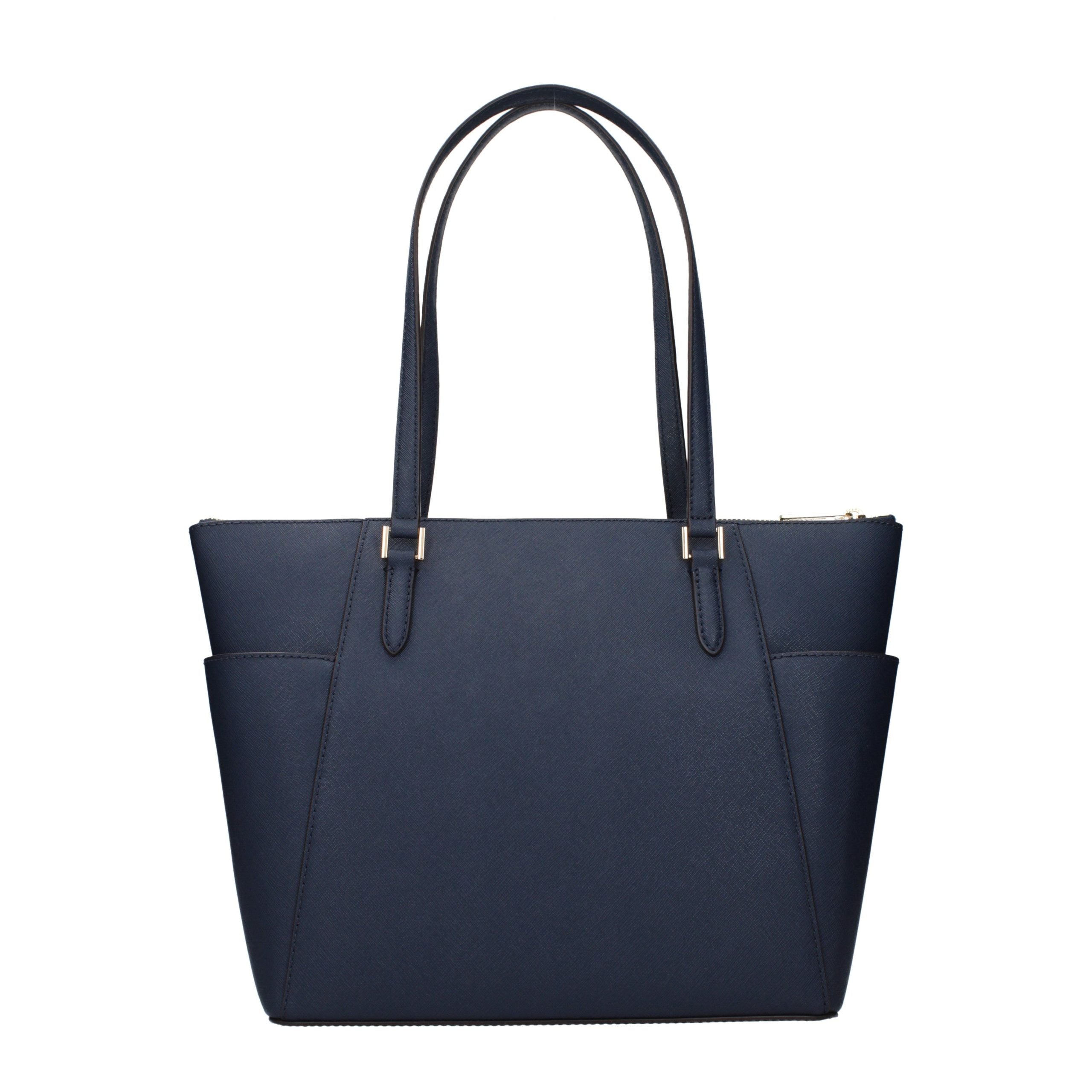 Michael Kors schoudertas in blauw leer Michael Kors