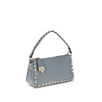 Valentino Garavani Blue Calf Leather Bos Taurus Shoulder Bag Valentino Garavani