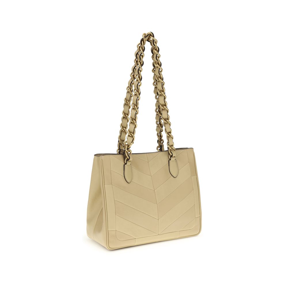 Valentino Garavani Gold Napa Leather / Calf Bos Taurus Shoulder Bag Valentino Garavani