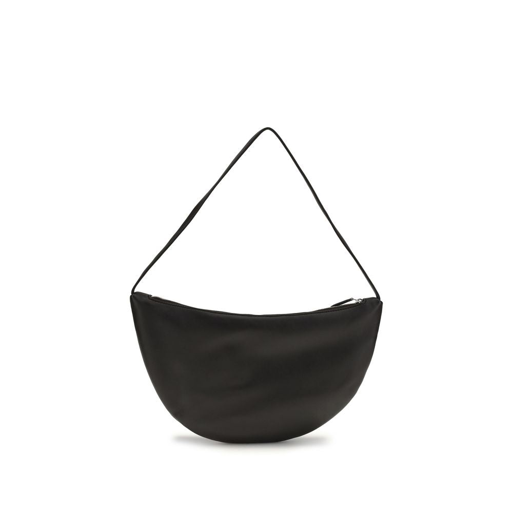 The Row Black Calf Leather Bos Taurus Shoulder Bag The Row