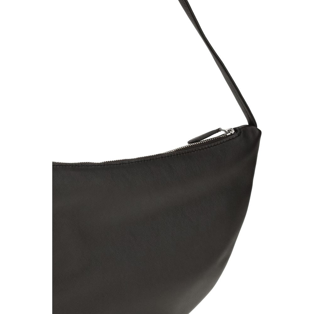 The Row Black Calf Leather Bos Taurus Shoulder Bag The Row