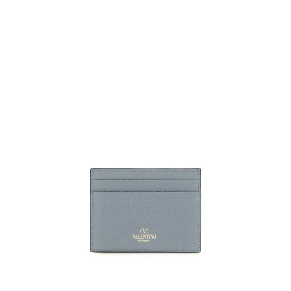 Valentino Garavani Blue Calf Leather Bos Taurus Wallet Valentino Garavani