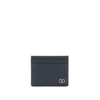 Valentino Garavani Blue Calf Leather Bos Taurus Wallet Valentino Garavani