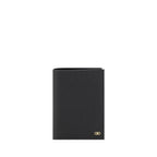 Ferragamo Black Calf Leather Bos Taurus Wallet Ferragamo
