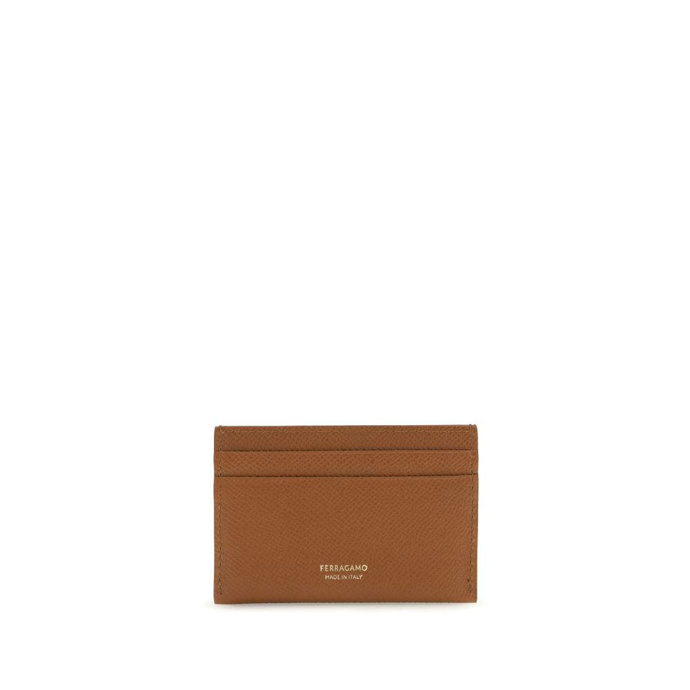 Ferragamo Brown Calf Leather Bos Taurus Wallet Ferragamo