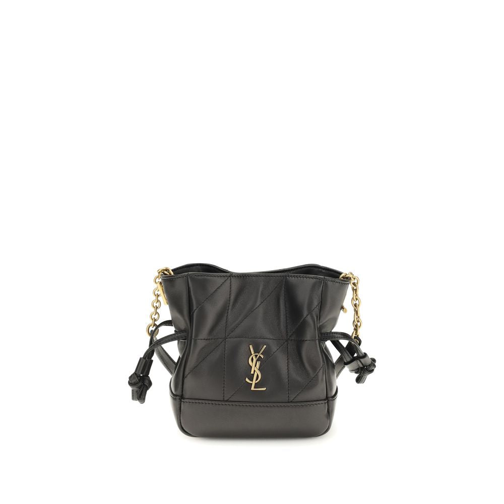 Saint Laurent Black Lamb Ovis Aries Aries Shoulder Bag Saint Laurent