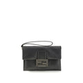 Fendi Black Calf Leather Bos Taurus Shoulder Bag Fendi