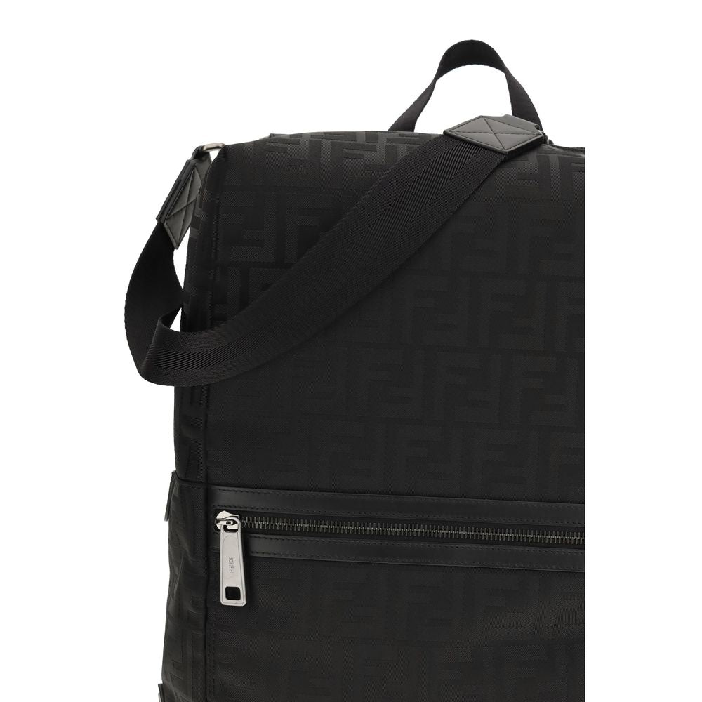 Fendi Black Nylon Backpack Fendi