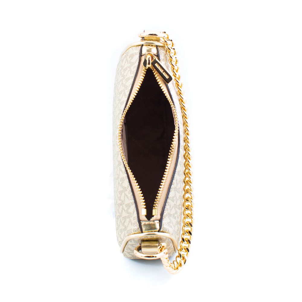 Michael Kors schoudertas van goudkleurig canvas Michael Kors